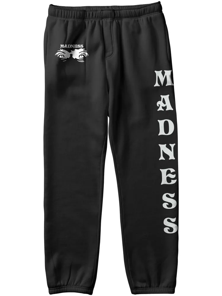 Madness Apparel Line Up Vintage Black Sweat Pant