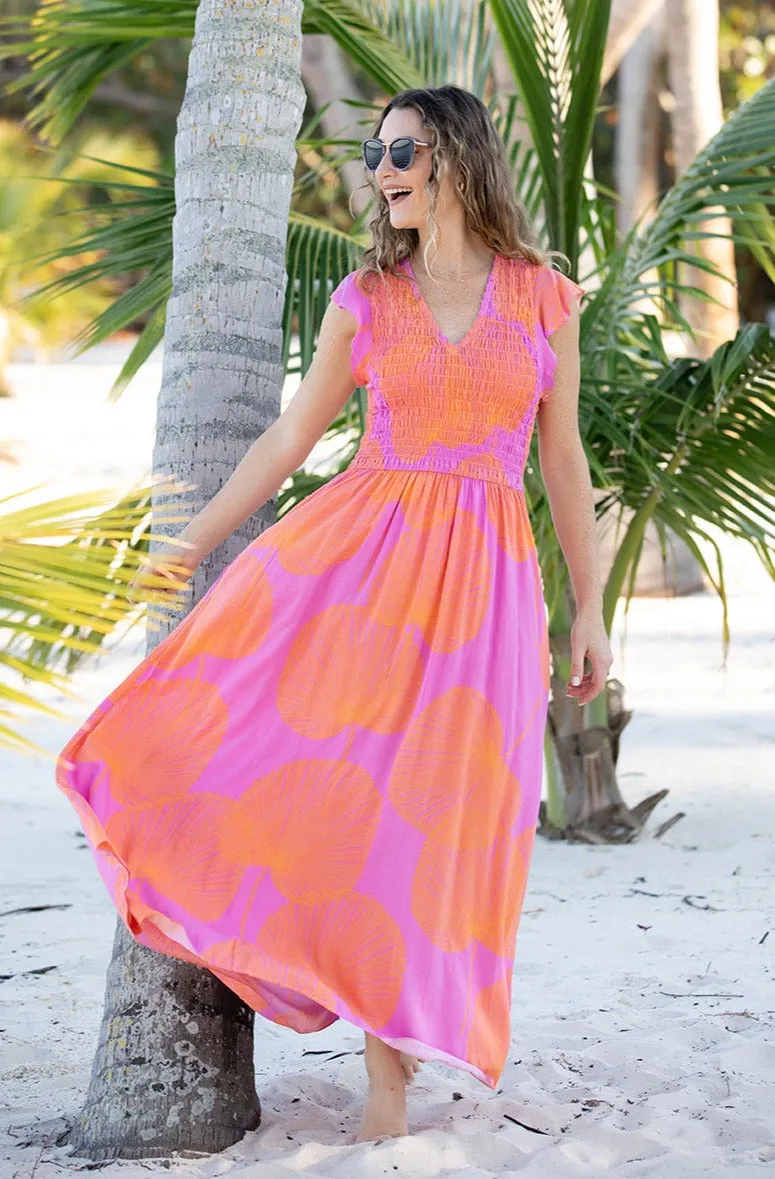 Malibu Dress / Magenta Fan Coral