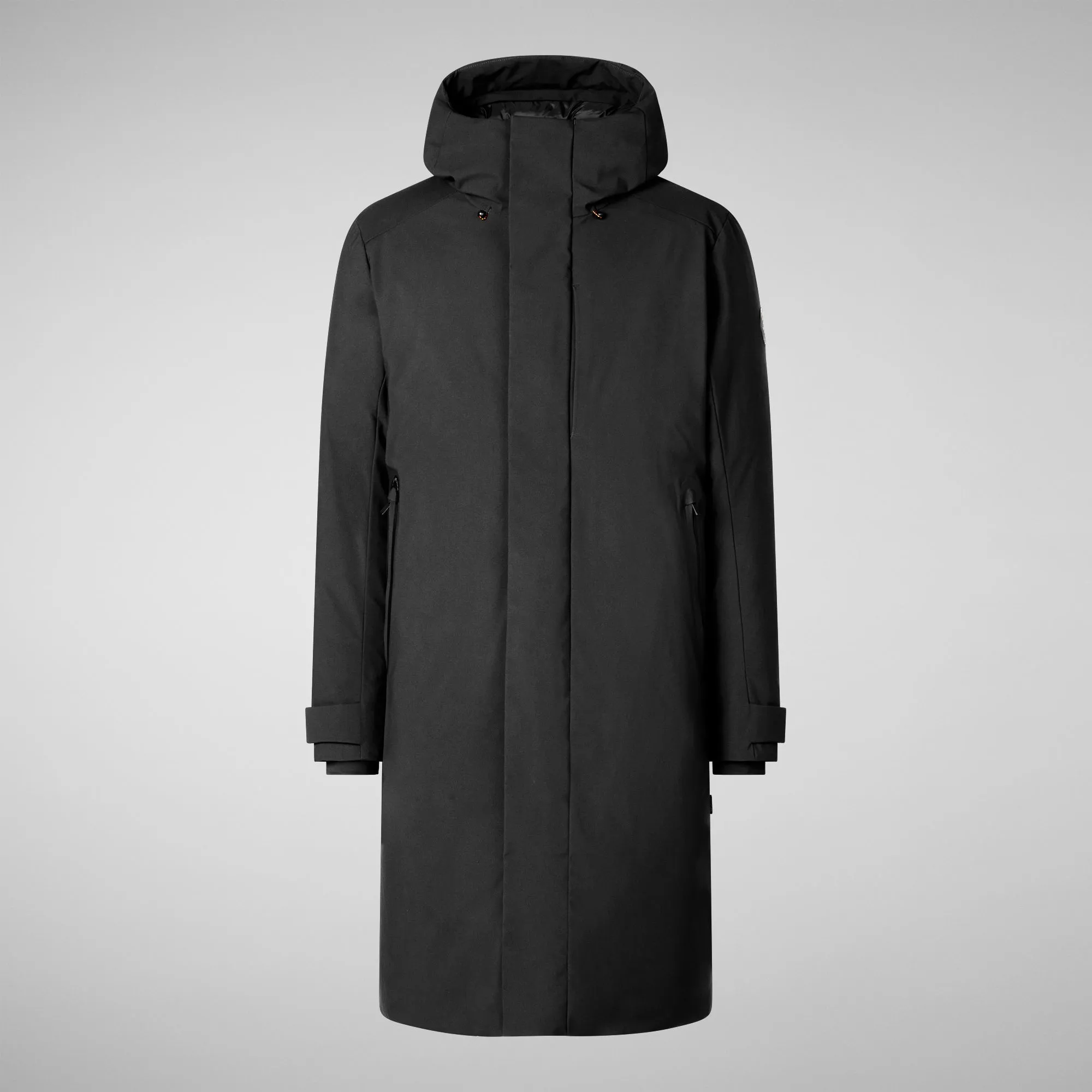 Mens Black Hooded Parka Roderick - Stylish and Warm Winter Jacket