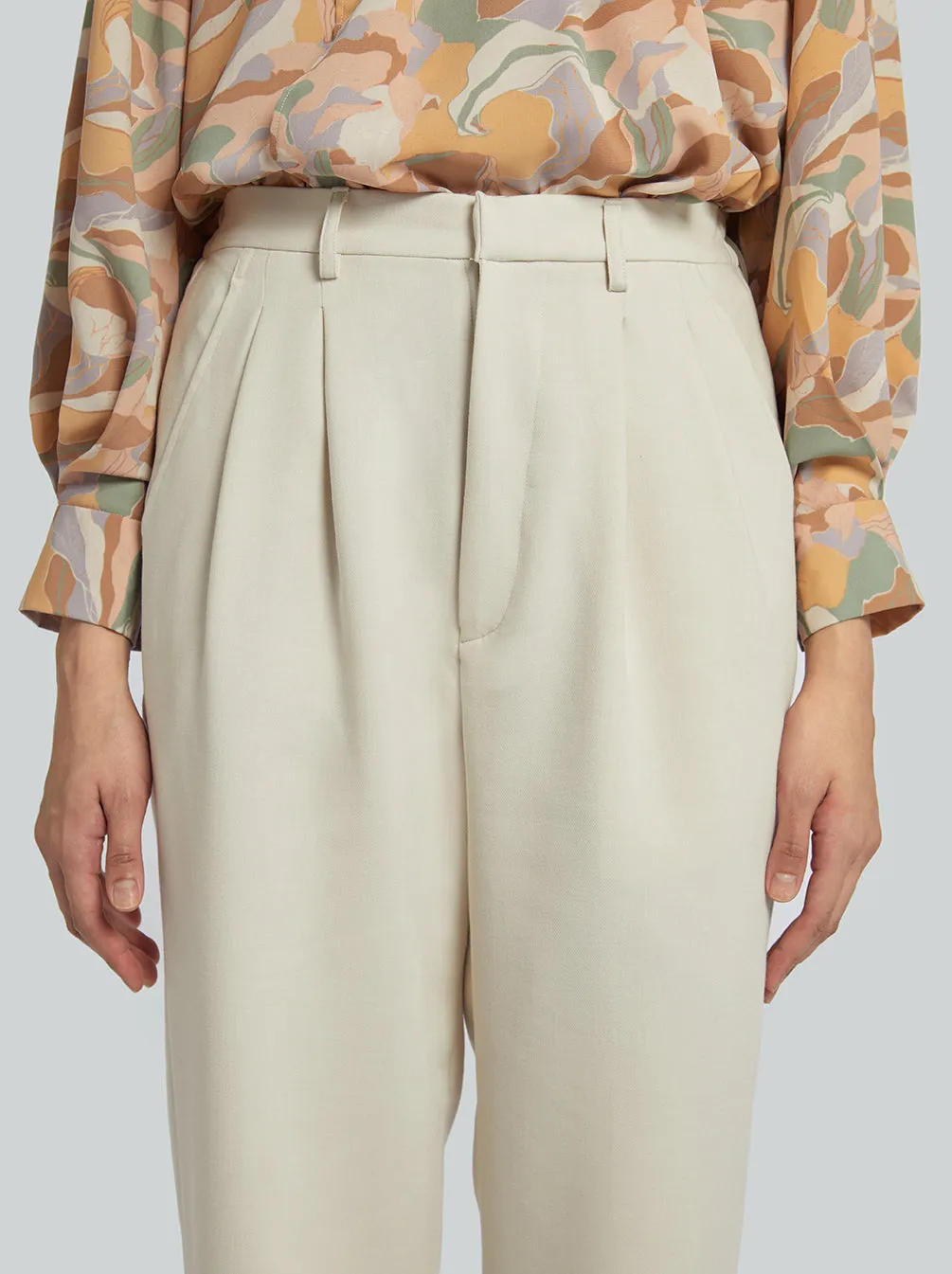 MARLOW PANTS PLAIN IVORY