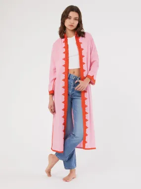 Moroccan linen coat