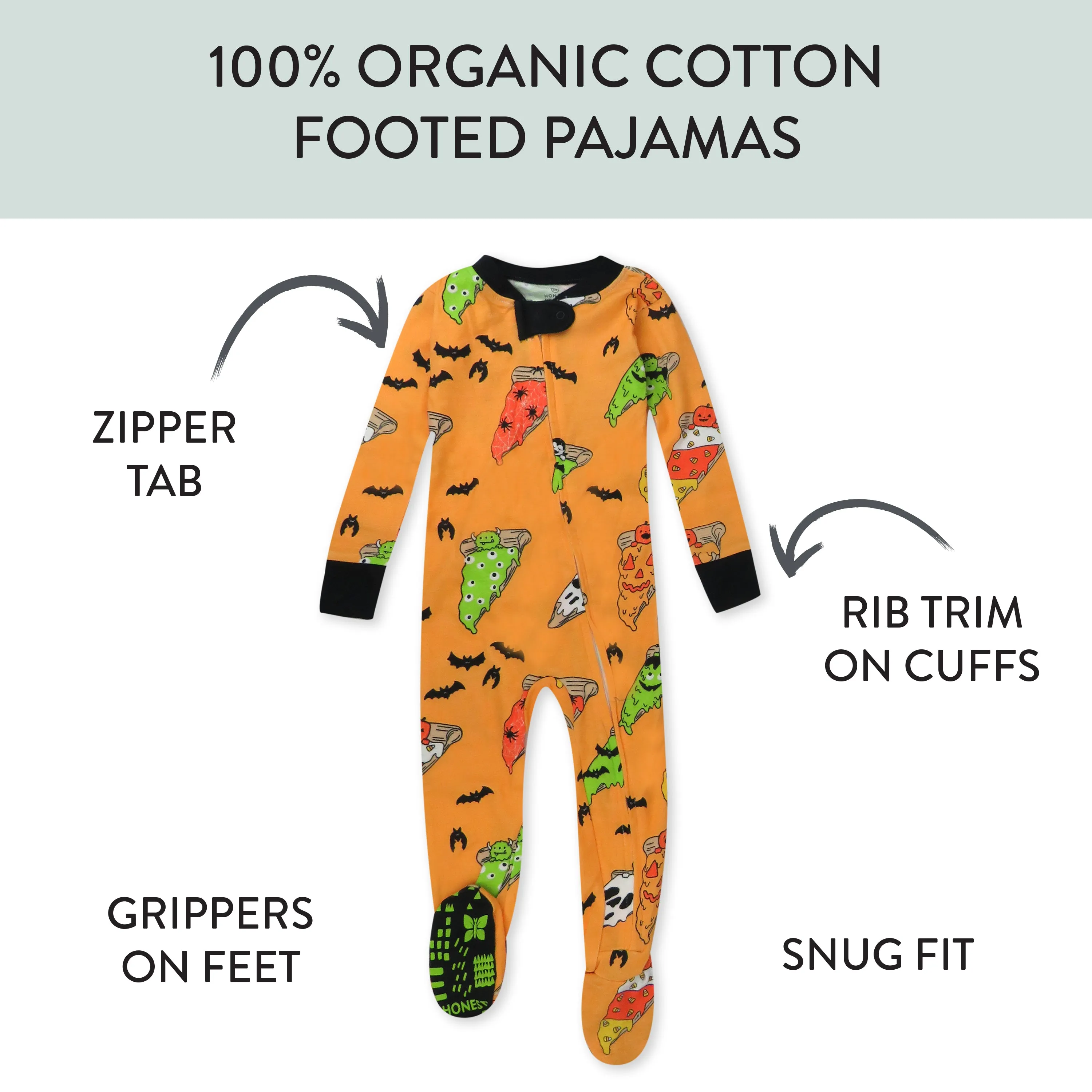 Organic Cotton Fun Foods Pajamas For Babies & Toddlers