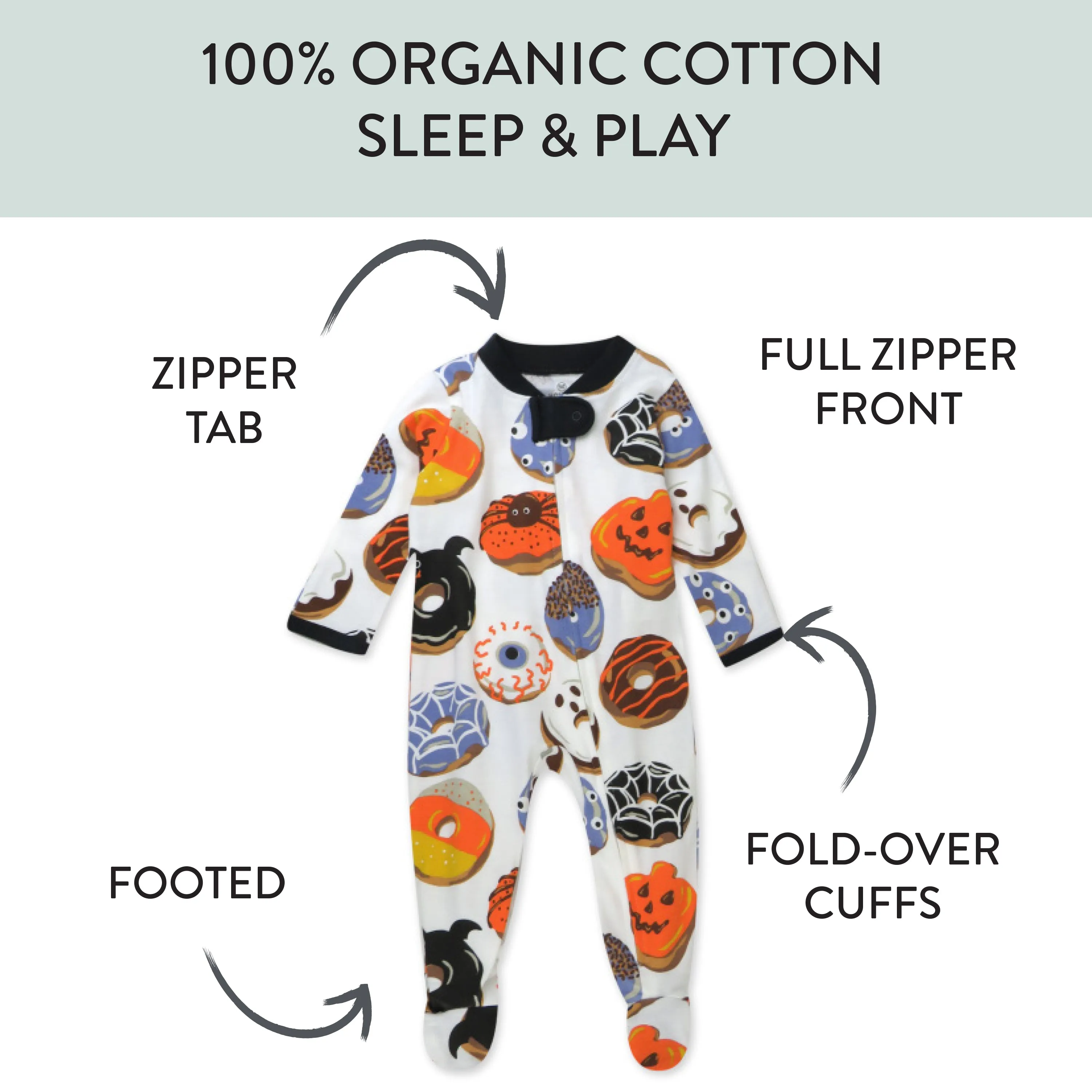 Organic Cotton Fun Foods Pajamas For Babies & Toddlers