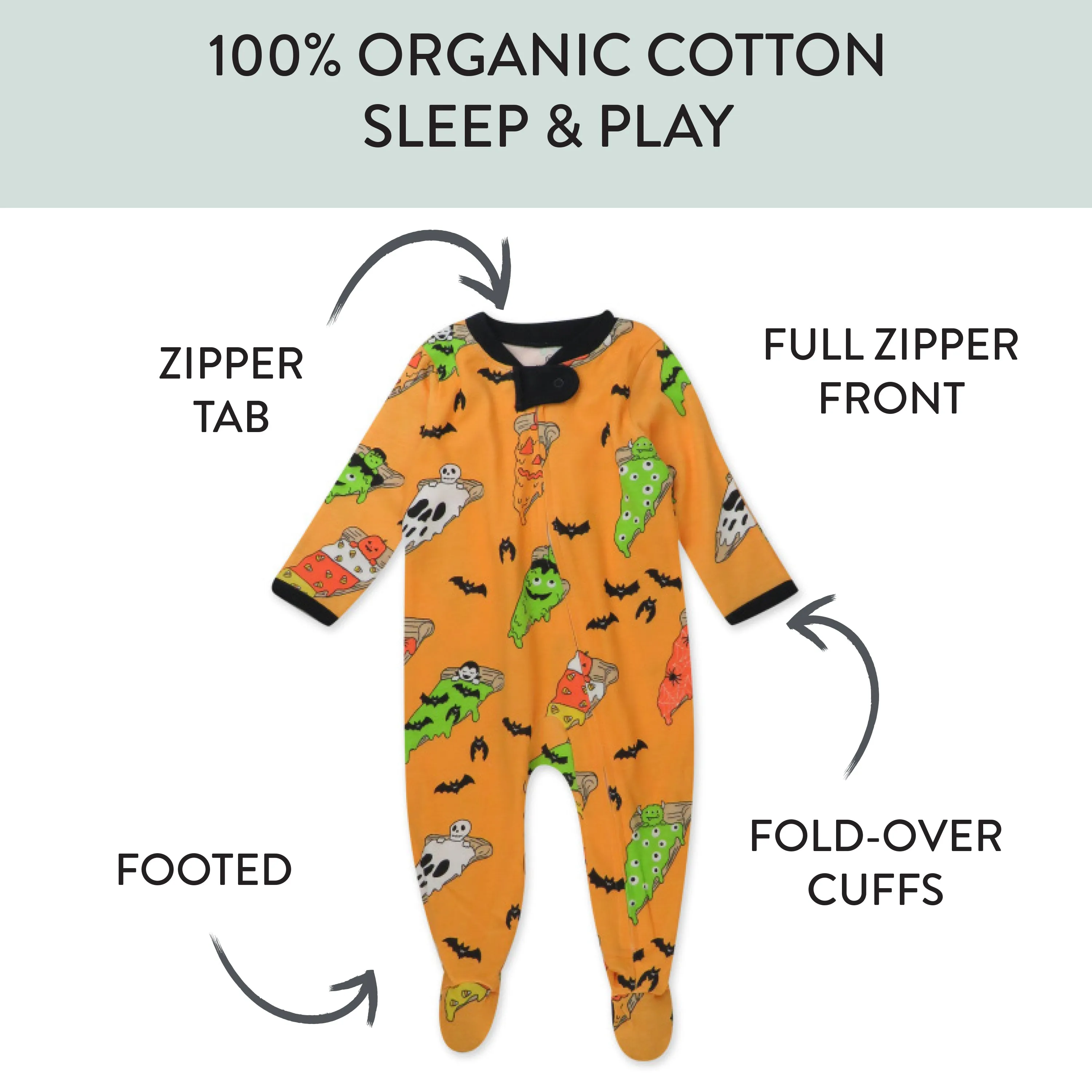 Organic Cotton Fun Foods Pajamas For Babies & Toddlers