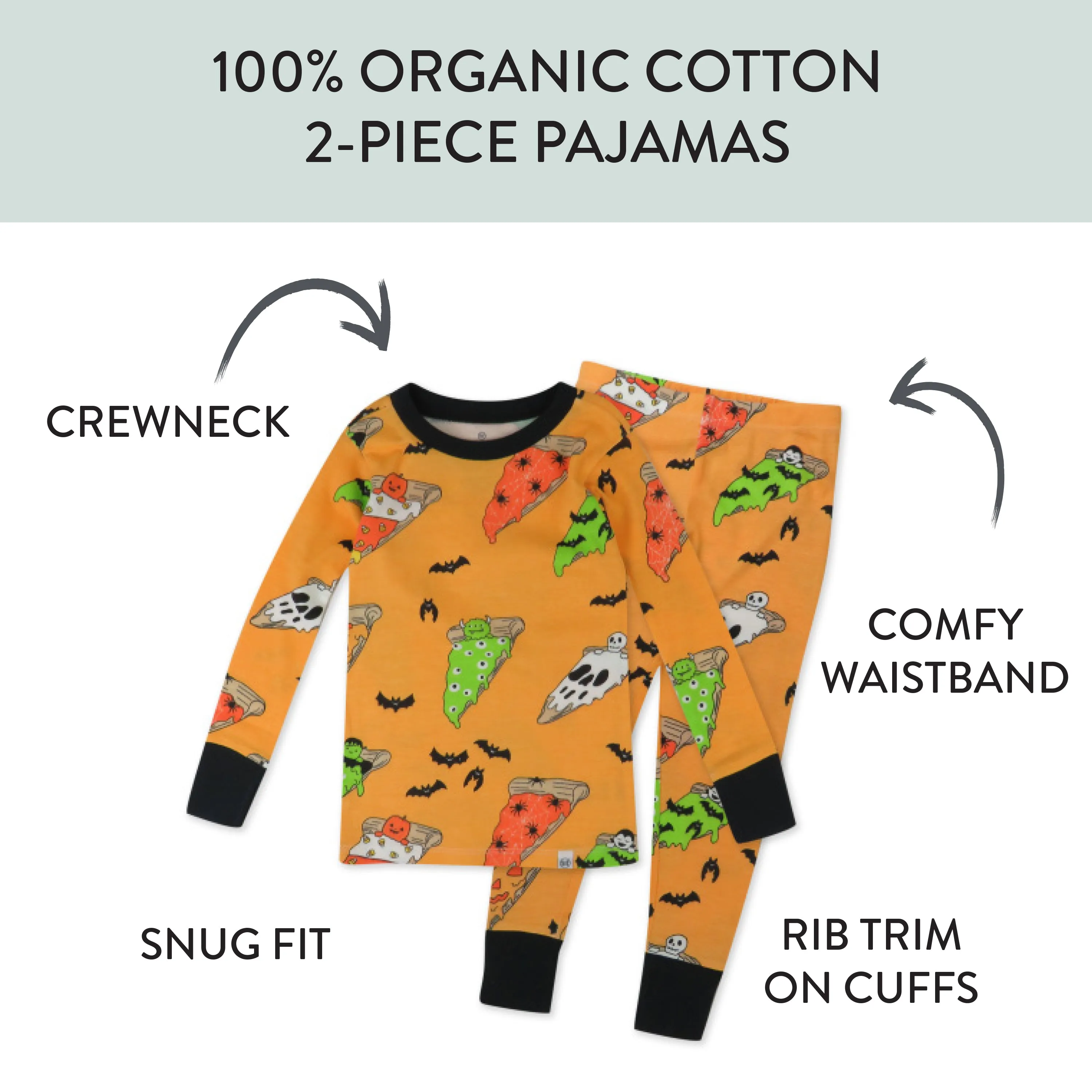 Organic Cotton Fun Foods Pajamas For Babies & Toddlers