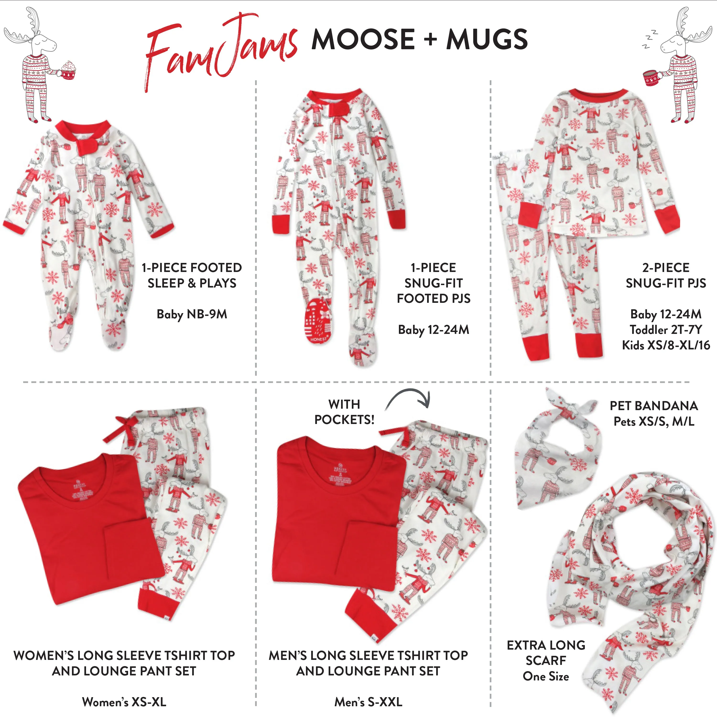 Organic Cotton Holiday Matching Family Pajamas