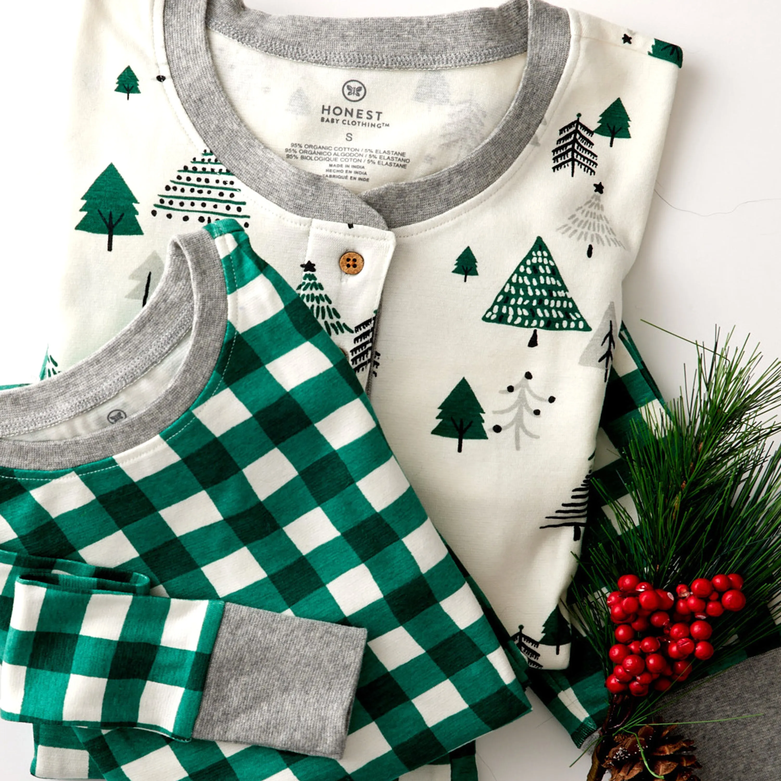 Organic Cotton Holiday Matching Family Pajamas