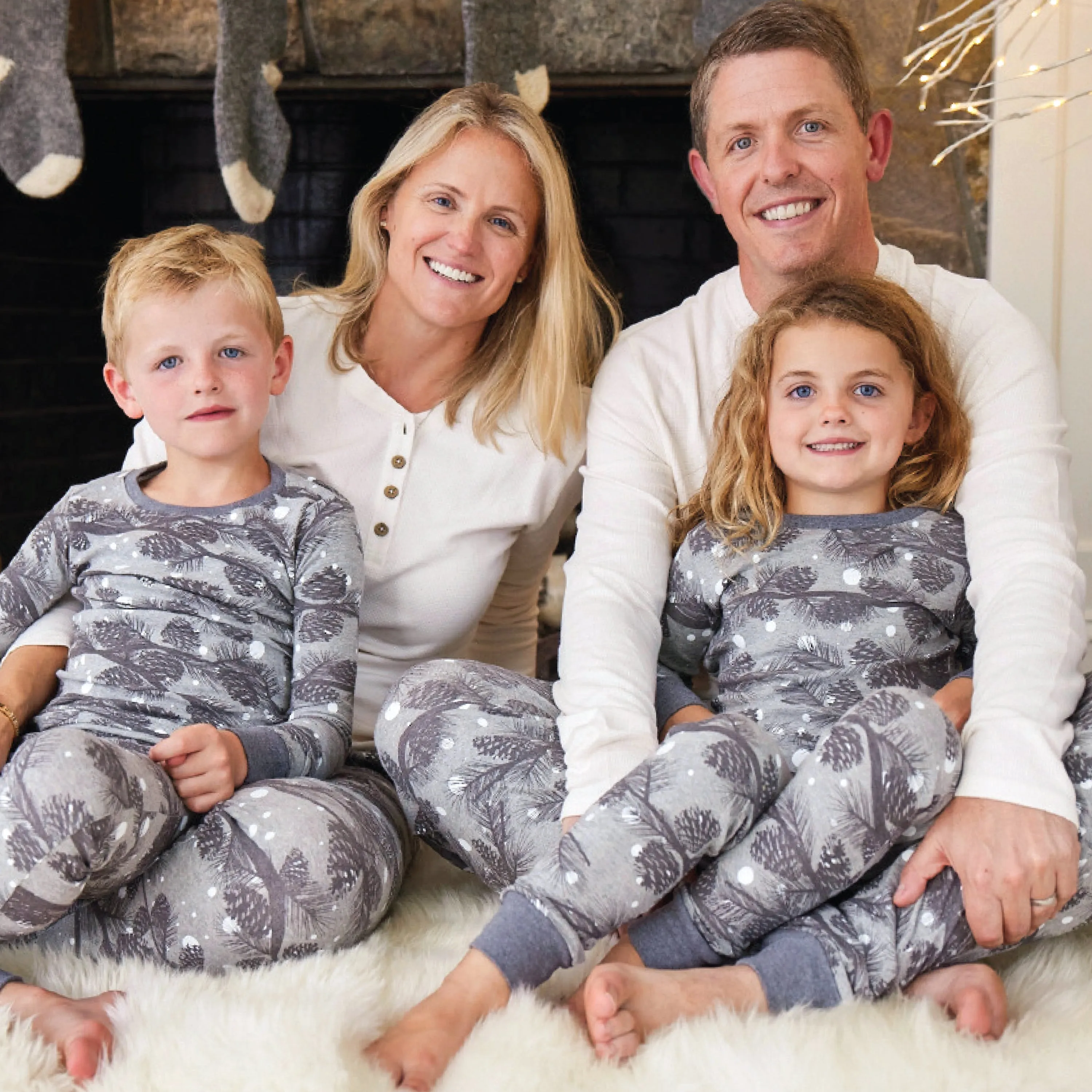 Organic Cotton Holiday Matching Family Pajamas