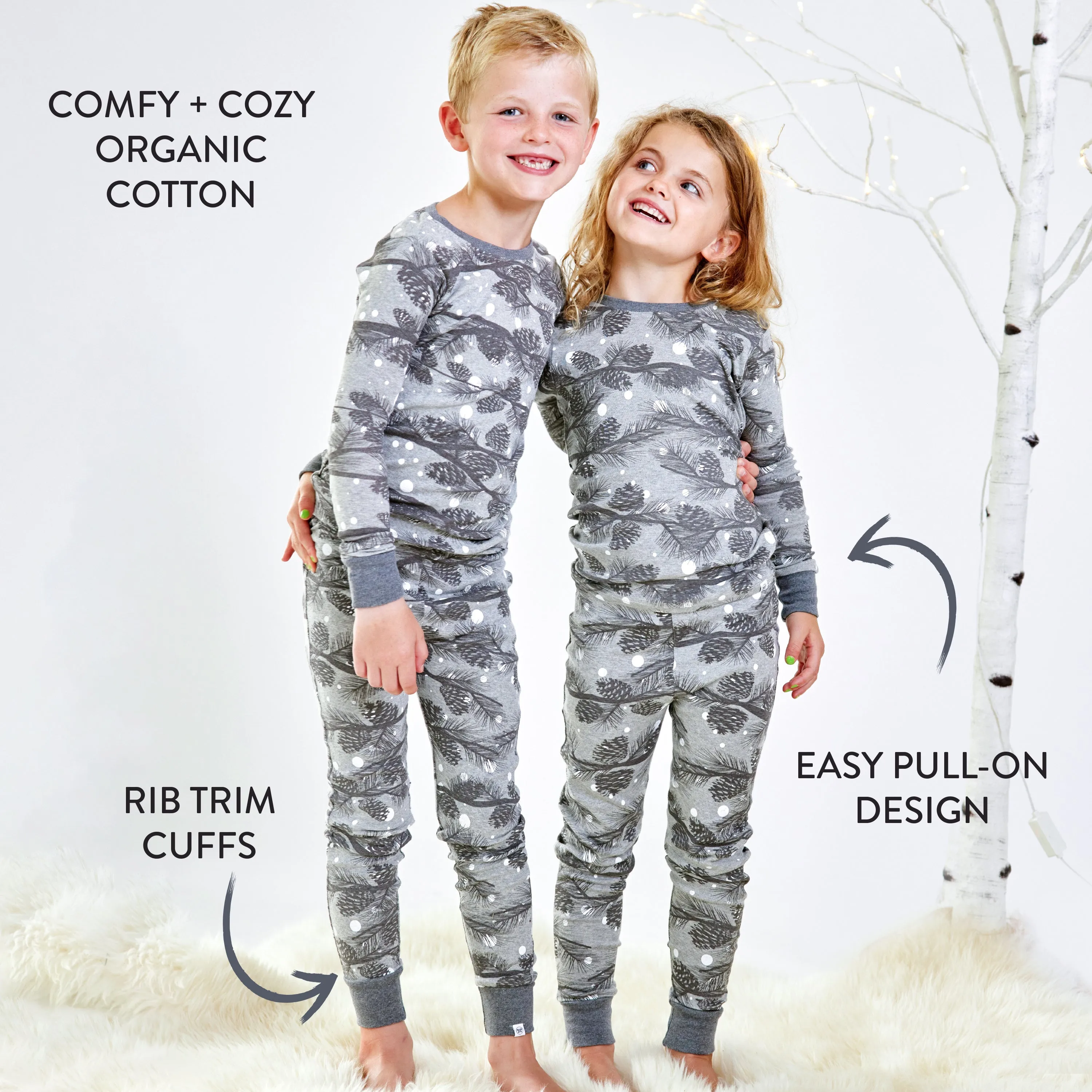 Organic Cotton Holiday Matching Family Pajamas