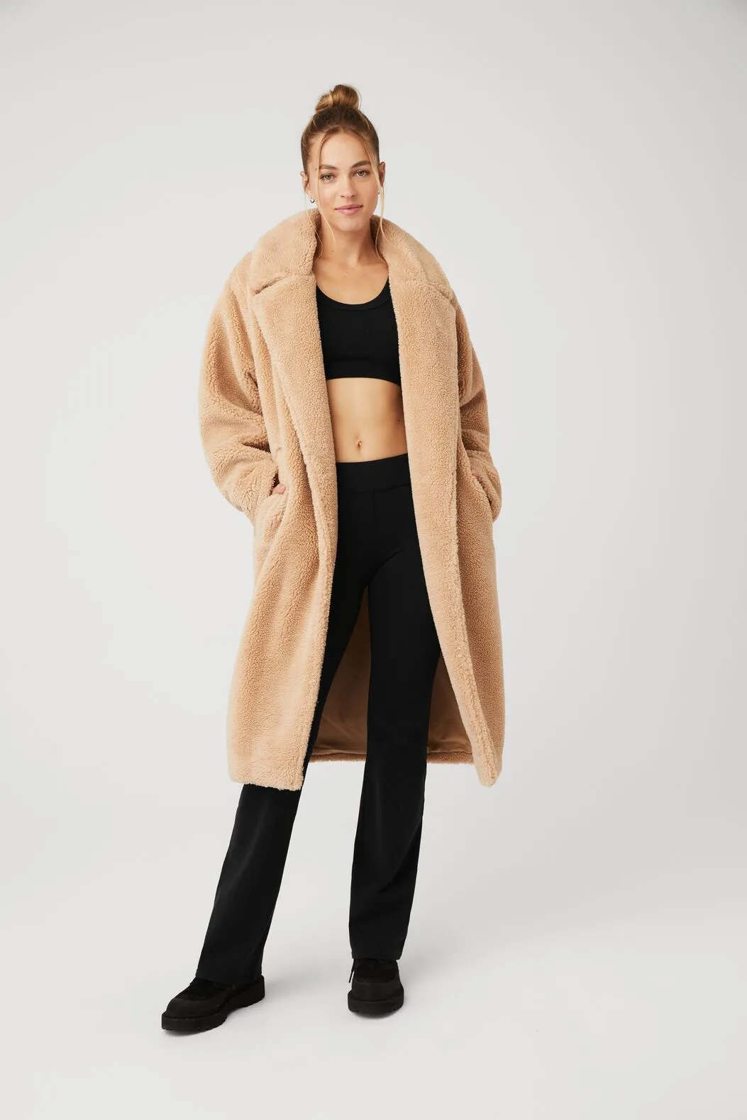 Oversized Sherpa Trench - Camel