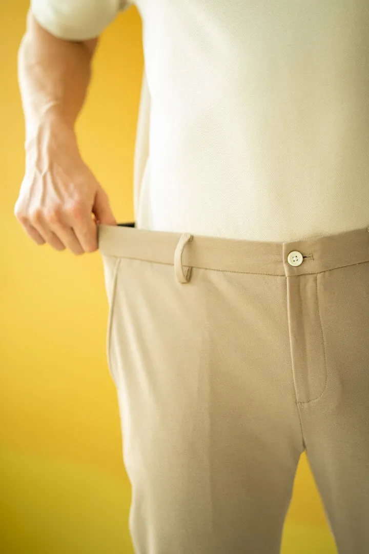 Peanut Brown Power-Stretch Pants