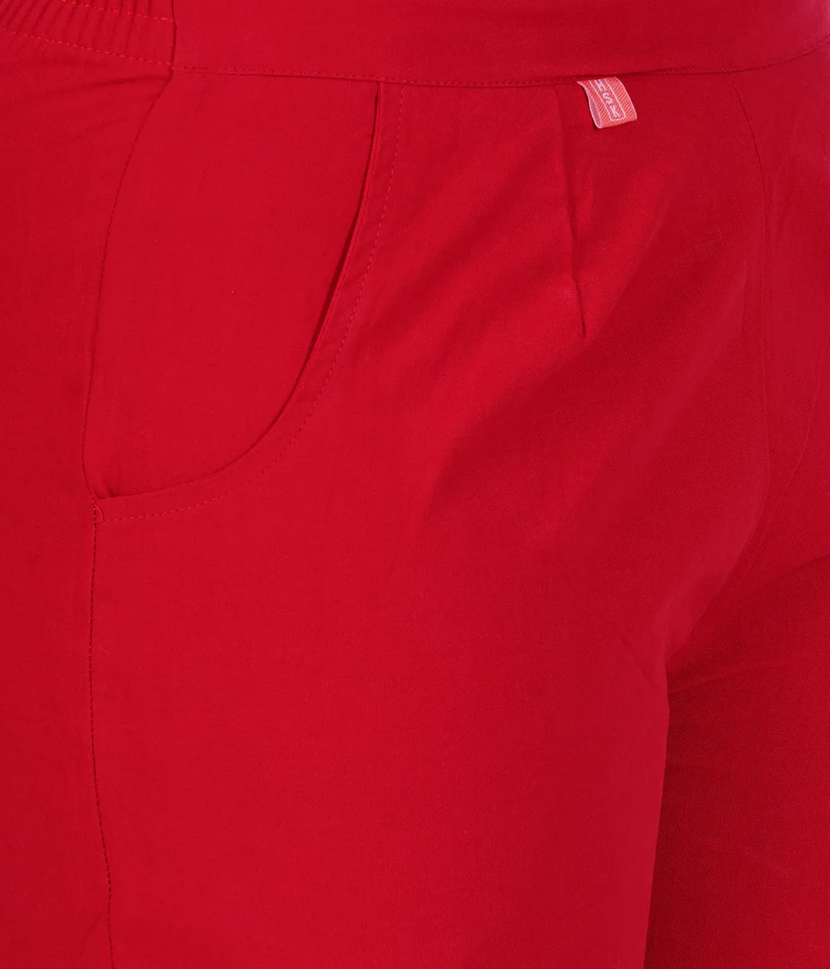 RED COTTON PANTS