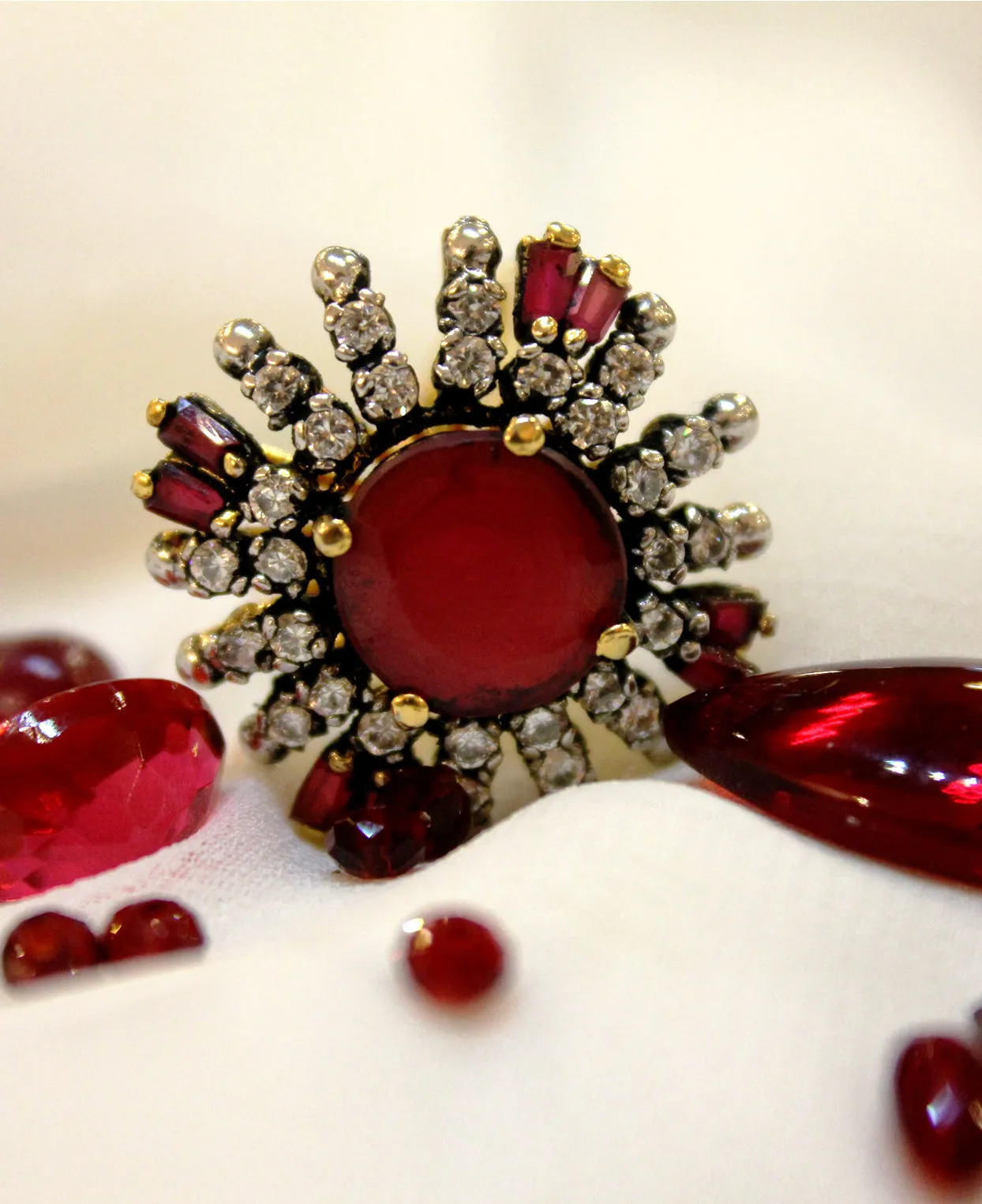 Ruby Fan Ring