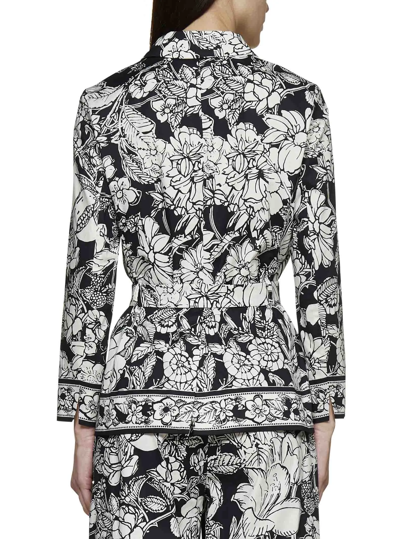 'S Max Mara All-Over Printed Long-Sleeved Jacket