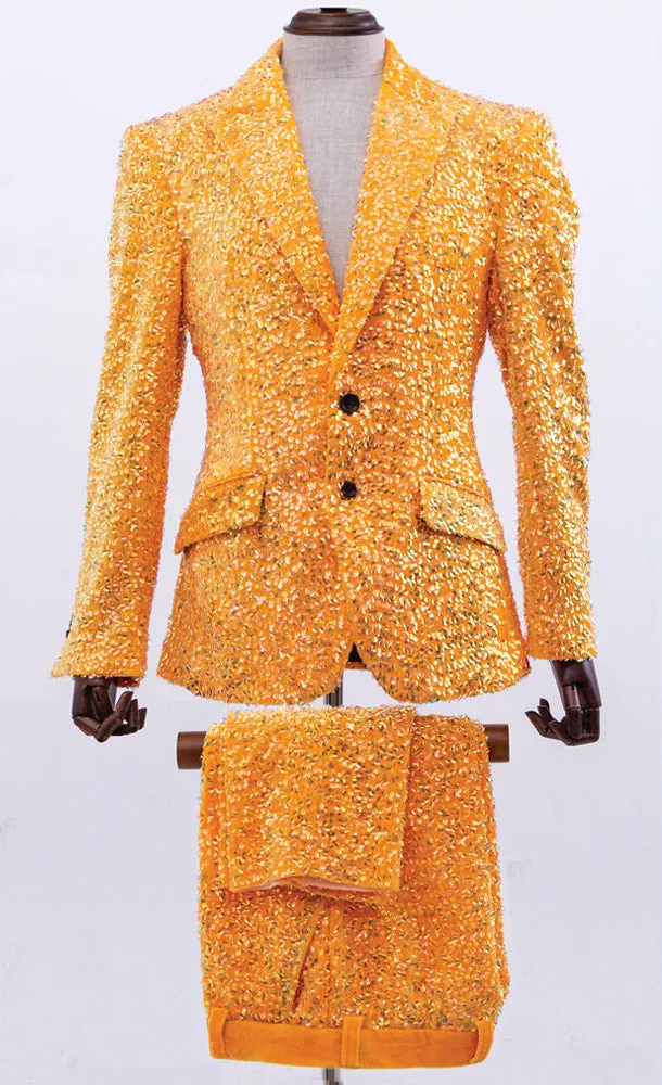 sparkly suit mens orange, Sico C orange