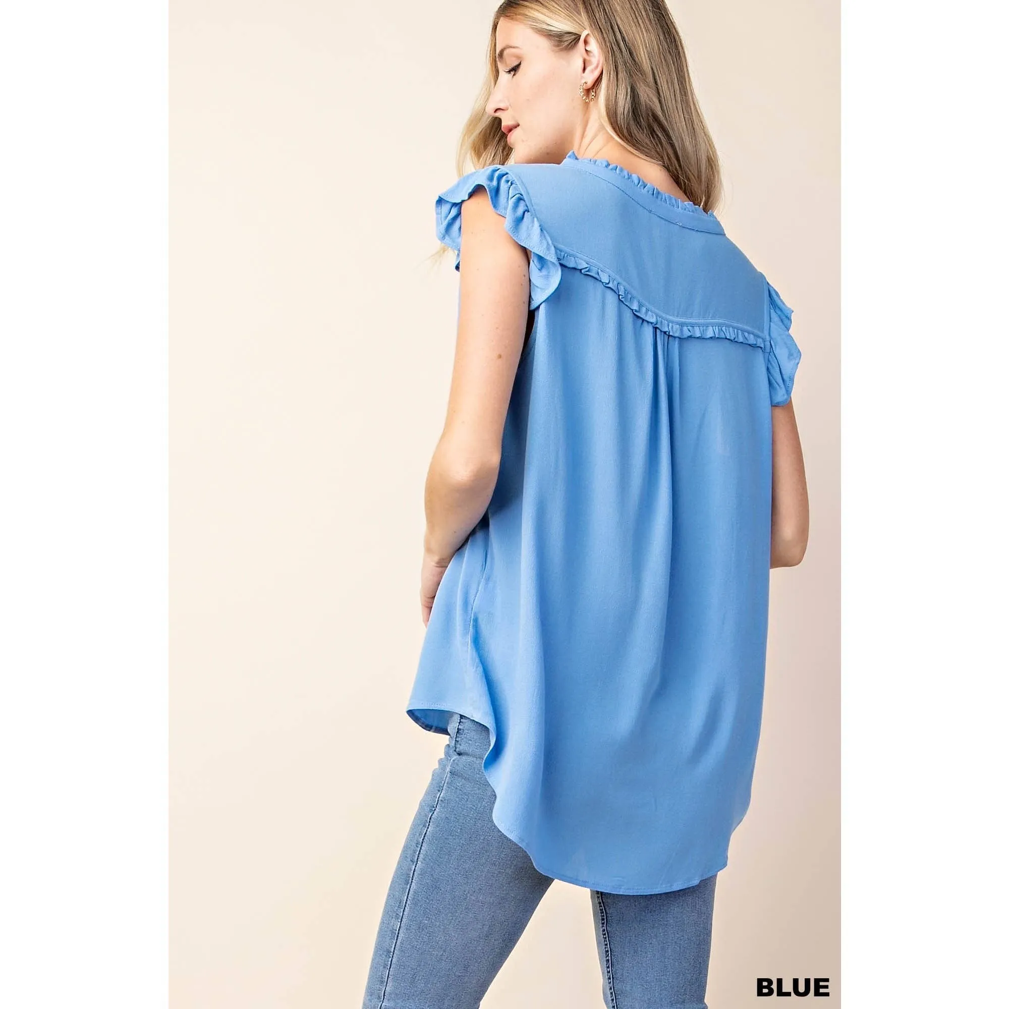 Stassi Ruffle Sleeved Top