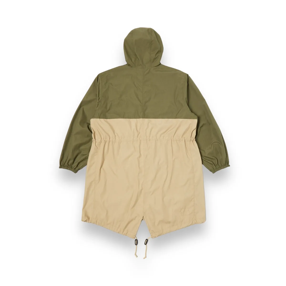 Universal Works Beach Parka 30101 recycled poly tech olive/sand