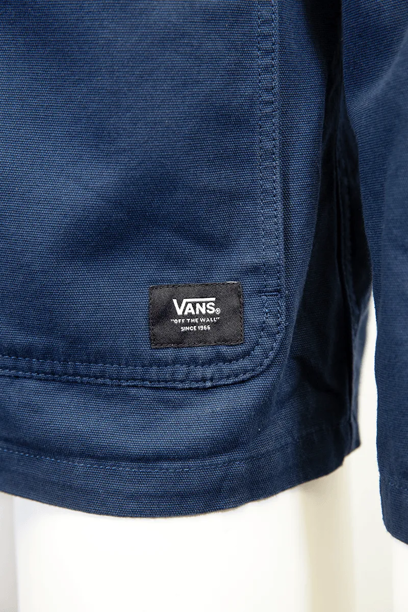 VANS Men's Dress Blue Drill Chore Snap On Button Coat (S03)