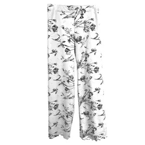 White Floretin Jacquard Knit Energy Pant