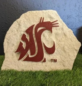 WSU Sandstone Mini Engraved Fan Rock